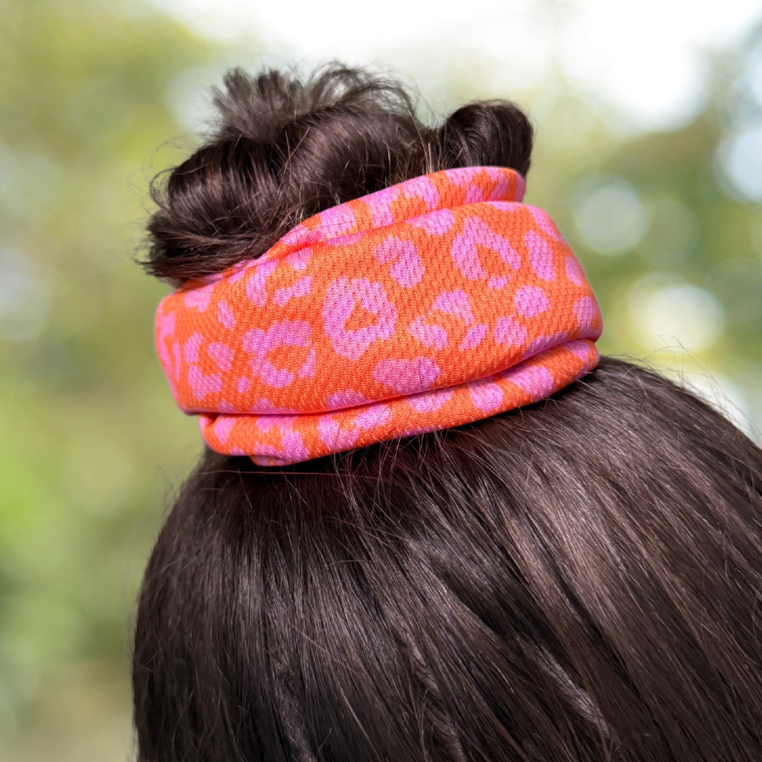 Panthère - Orange/Rose - Bandana