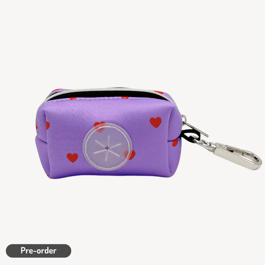 Cœurs - Violet - Porte-sac à crottes