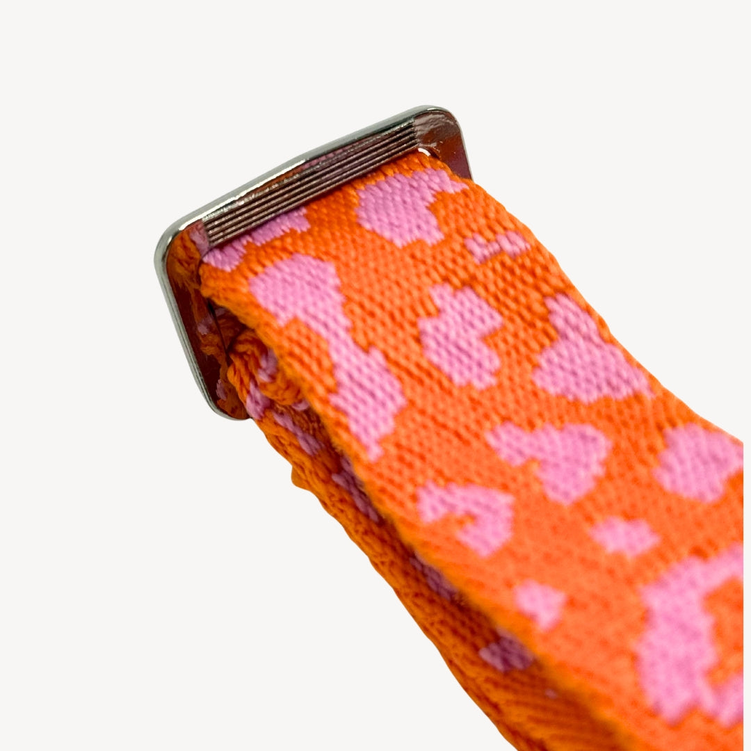 Panthère - Orange/Rose - Harnais pour chien