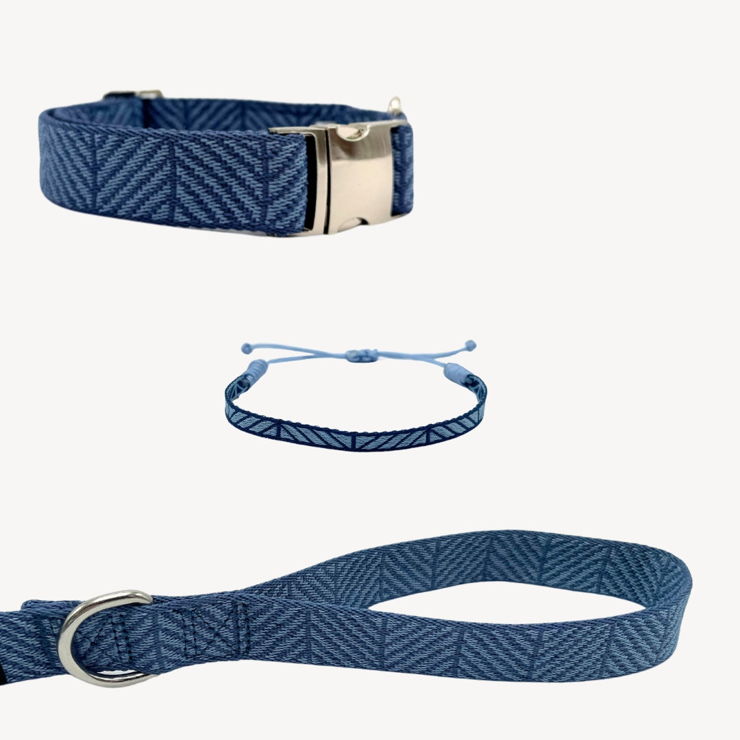 Denim - Blue - Matching Paws set