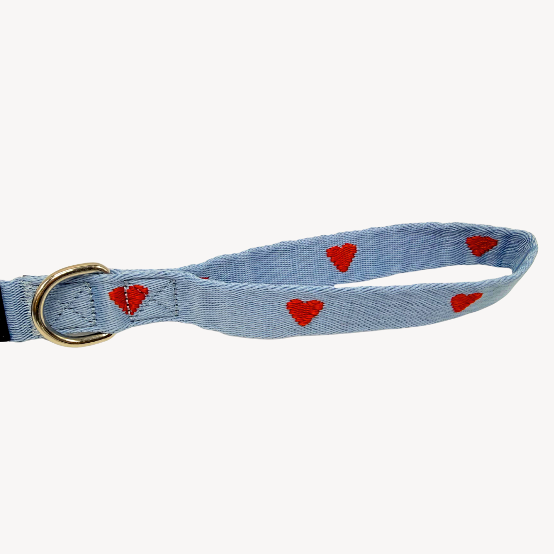 Denim Hearts - Hondenriem