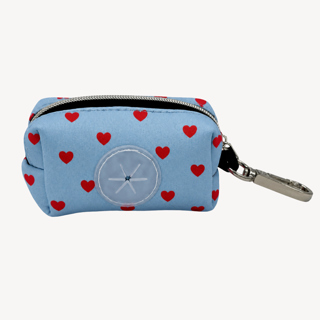 Denim Hearts - Poop bag holder