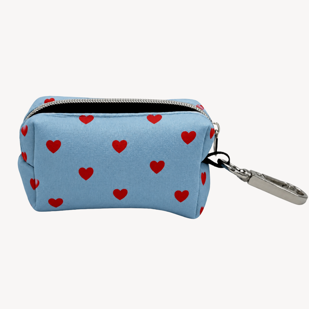 Denim Hearts - Poop bag holder